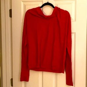Anthropologie Moth slouchy speckled sweater, size M, red, V. Good used!